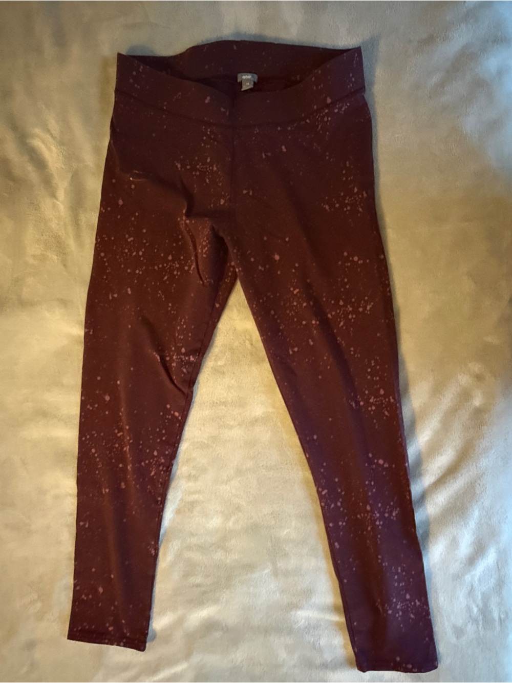 aerie Maroon Speckled Leggings
